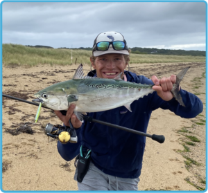 Johnny holding fish.